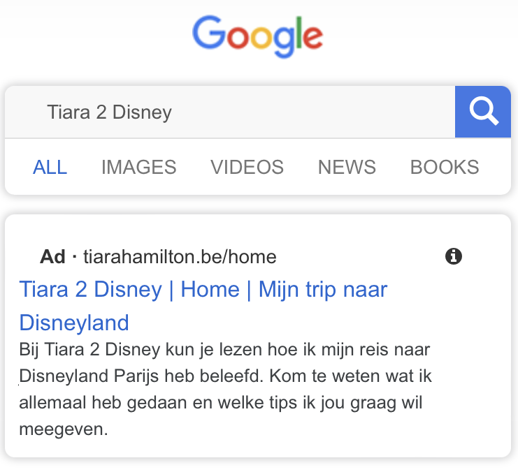 Smart Keyword list en Google Ad